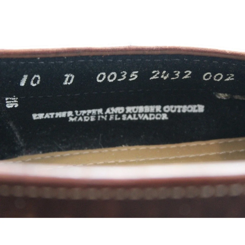GH Bass Weejuns Mens 10D Black Brown Pebbled Leather Tassel Kiltie Loafers‎ 0035
